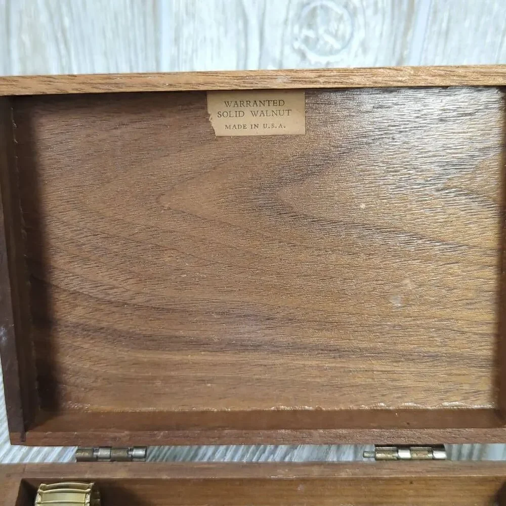 Wooden Jewelry Box with Lot of Vintage Costume Jewelry